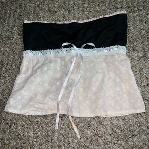 cropped off the shoulder top